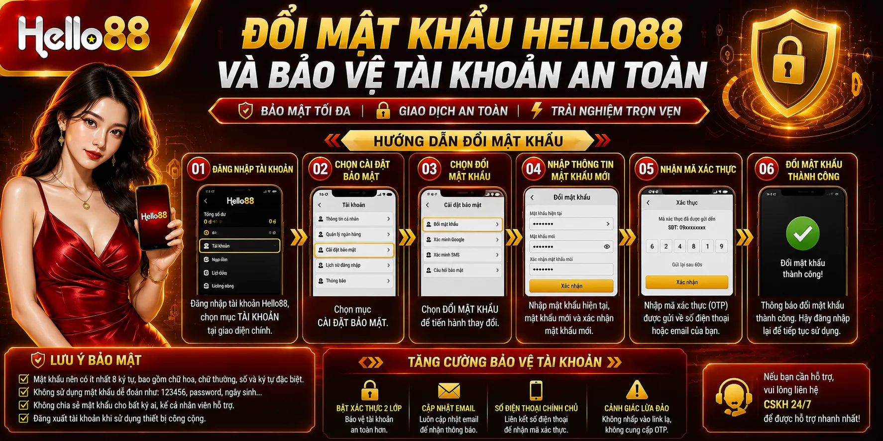 Đổi Mật Khẩu Hello88